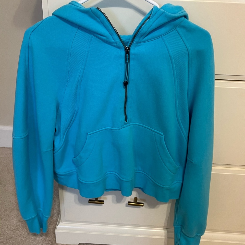 Blue Hoodie with Front Pocket